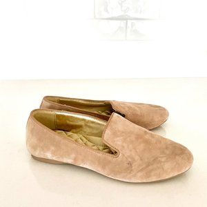 Birdies Starling Latte Suede Loafers, Size 7